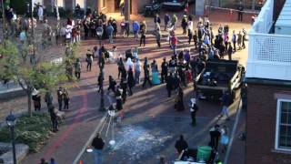 Huge Bubble Blowing on Halloween in Salem, Mass