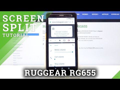 Turn On Split Screen Feature – RUGGEAR RG655 Multitasking