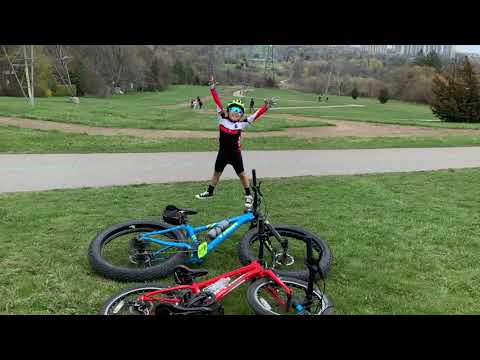 6yr old First Ever 20km MTB Ride on his TREK Superfly 20 along the Finch Hydro Trails in North York