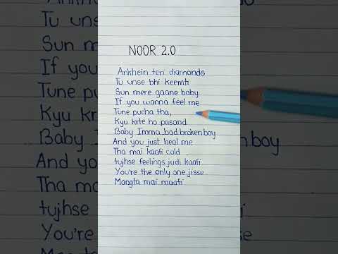 NOOR 2.0 lyrics song by BIXU x YNXIETY  #noor2.0 #bixugaming #ynxiety #shorts