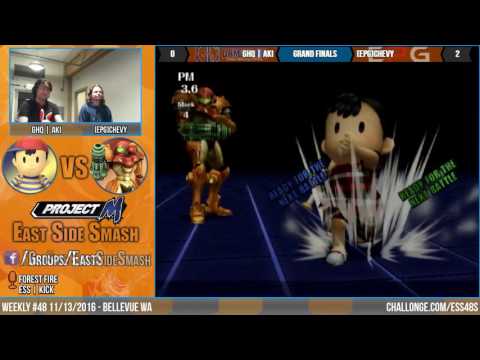 ESS Weekly #48: GHQ | Aki (Ness) Vs [ePG] Chevy (Samus) - Grand Finals - Project M