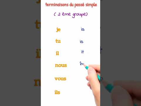 les terminaisons du passé simple #conjugaison #conjugaisonfrançais #grammaire_française