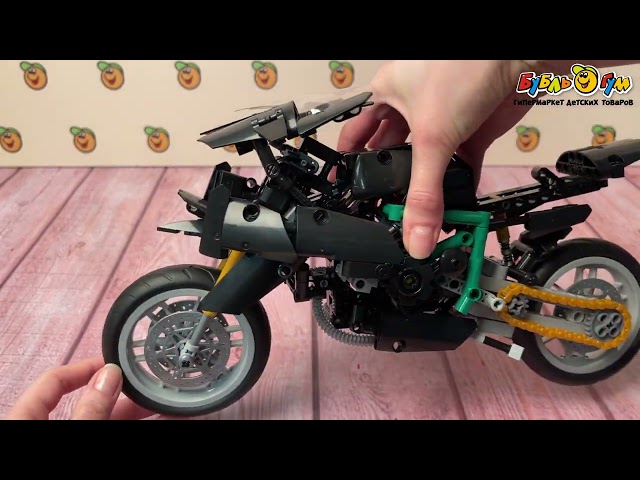 Конструктор Lanson Toys Мотоцикл-робот 2в1 515дет  - видео