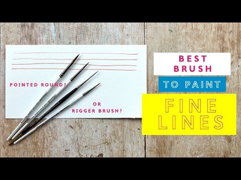 Best Brush to Paint Fine Lines in Watercolour
