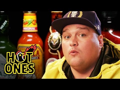 Charlie Sloth Makes His Mum Proud Eating Spicy Wings | Hot Ones