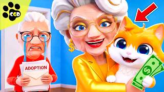I Got ADOPTED By Granny’s RICH SISTER! - I Am Cat