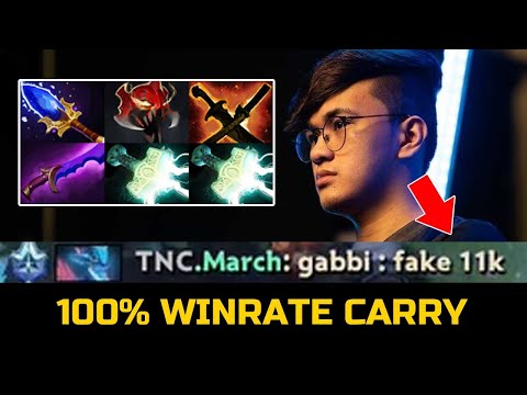 100% WINRATE CARRY TNC.GABBI - 11KMMR 100% BASH KING VS ENEMIES