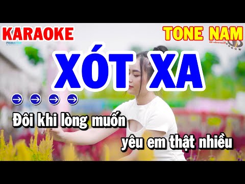 Karaoke Xót Xa Tone Nam | Nhạc Sống Beat Hay Dễ Hát 2021 | Karaoke Thanh Hải