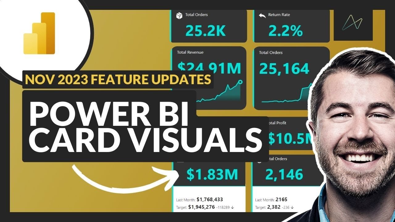 NEW Power BI Card Visual Nov 2023 | Full Tutorial from Basic to Advanced (PBIX File Included!)