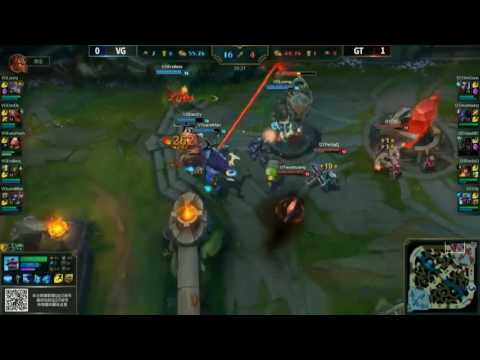 LOL Highlights VG vs GT Game 1 LPL Playoff 2016 [10 08 2016]