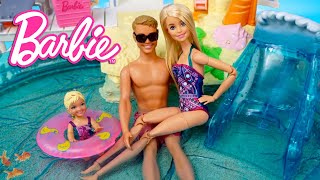 Barbie & Ken Doll Family Beach Morning Routine & Wedding Adventure