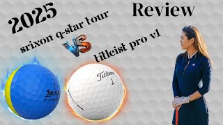 Srixon Q Star Tour Divide vs Titleist Pro V1 Alignment Review and Comparison