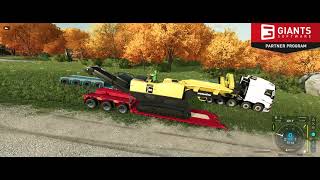 FS22 - Mining Construction Economy - Produce and Sell Rocks - Using a Mobile Crusher to crush rocks