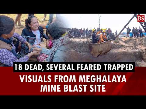 18 dead, several feared trapped: Visuals from Meghalaya mine blast site | Rat-hole mining