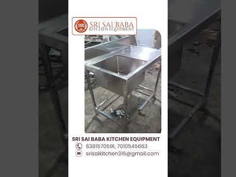 Stainless steel sink, number of sinks: single bowl