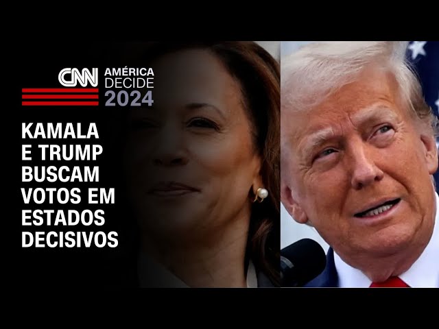 Kamala e Trump buscam votos em estados decisivos | CNN NOVO DIA