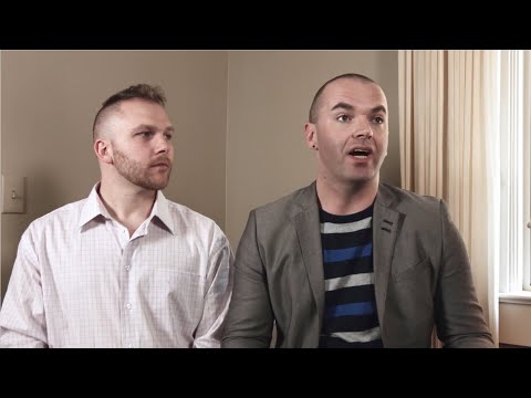 Aaron and his partner Phil, Living with HIV since 2011