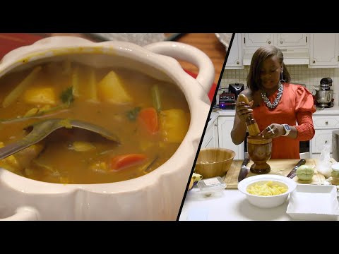 Making soup joumou, a Haitian holiday tradition