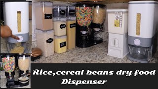 CEREAL-RICE-BEAN AND SNACKS FOOD DISPENSER UNBOX REVIEW