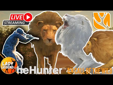 The ALBINO MALE LION Has Spawned!!!  Shooting Him With the Bow!