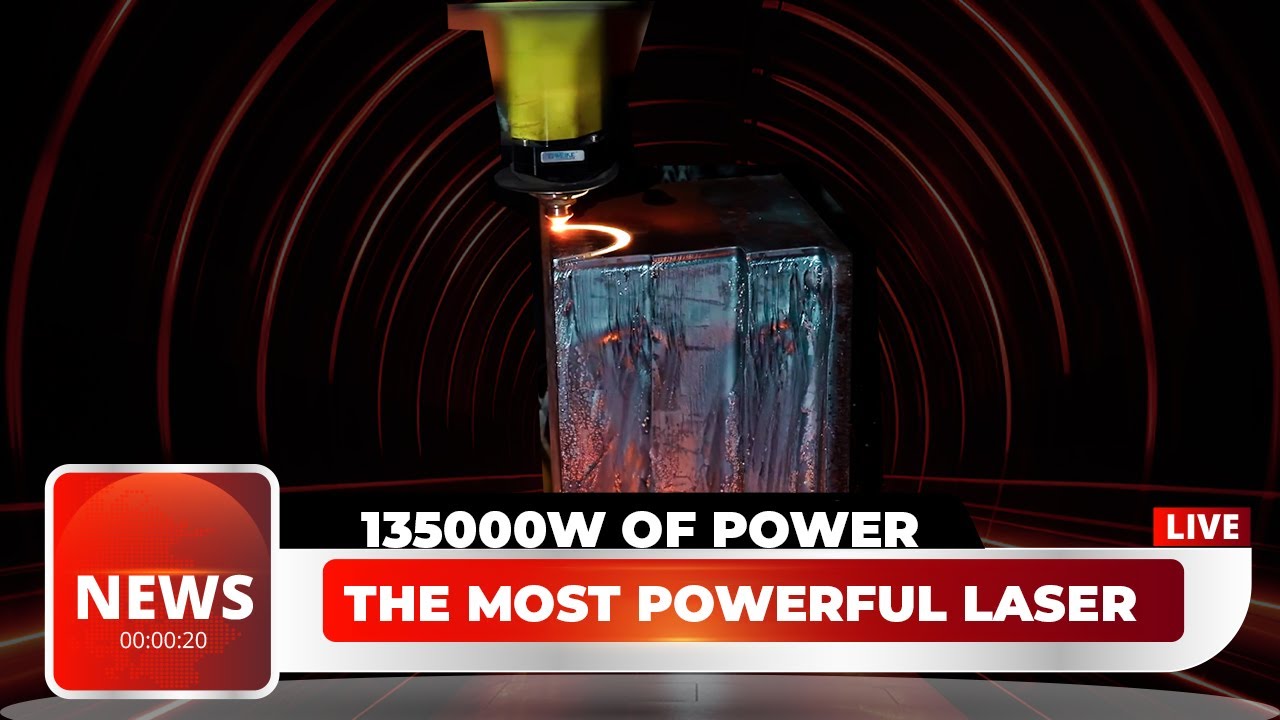 THE MOST POWERFUL LASER IN THE WORLD! | 135,000 W Laser Cutting Machine | BWT Laser"