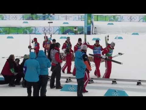 Vancouver 2010 Olympics - Nordic Combined - 4x5K Team - Austria wins Gold