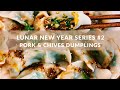 Pork and Chives Dumplings - Lunar New Year Lucky Food