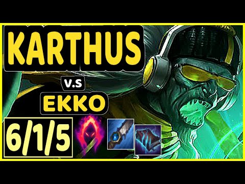 PANTS ARE DRAGON (KARTHUS) vs EKKO - 6/1/5 KDA JUNGLE CHALLENGER GAMEPLAY - NA