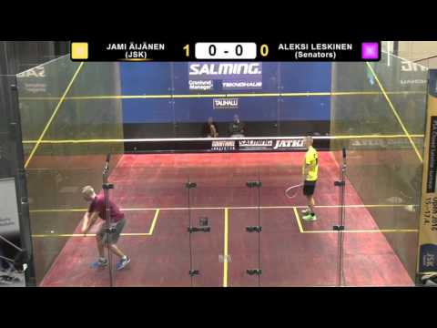 Salming Squash Open Jami Äijänen JSK - Aleksi Leskinen Senators