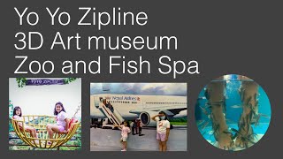 Exploring Yo Yo Zipline, 3d Art Museum, Zoo, And Fish Spa In Kathmandu Nepal