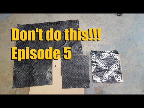 How Not to do Car Audio Episode 5 (Dynamat vs Knock Off) | AnthonyJ350