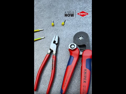 This is How: KNIPEX automatic crimping pliers