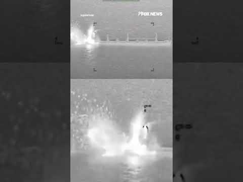 WATCH: US jet STRIKES cargo ship #shorts