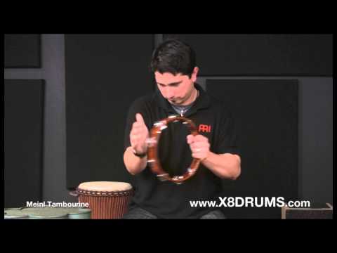 Meinl 10" Wood Tambourine TA1AB - X8 DRUMS
