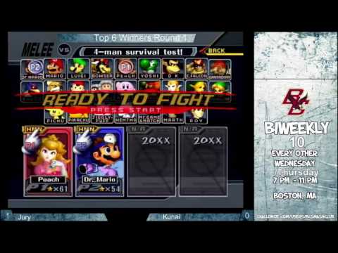 BC Biweekly 10: Winner's Quarters - Jury (Peach) vs. Kunai (Marth/Doc)
