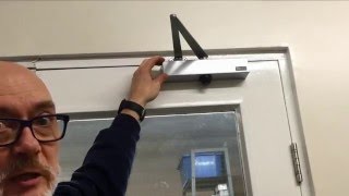 How to adjust an overhead door closer
