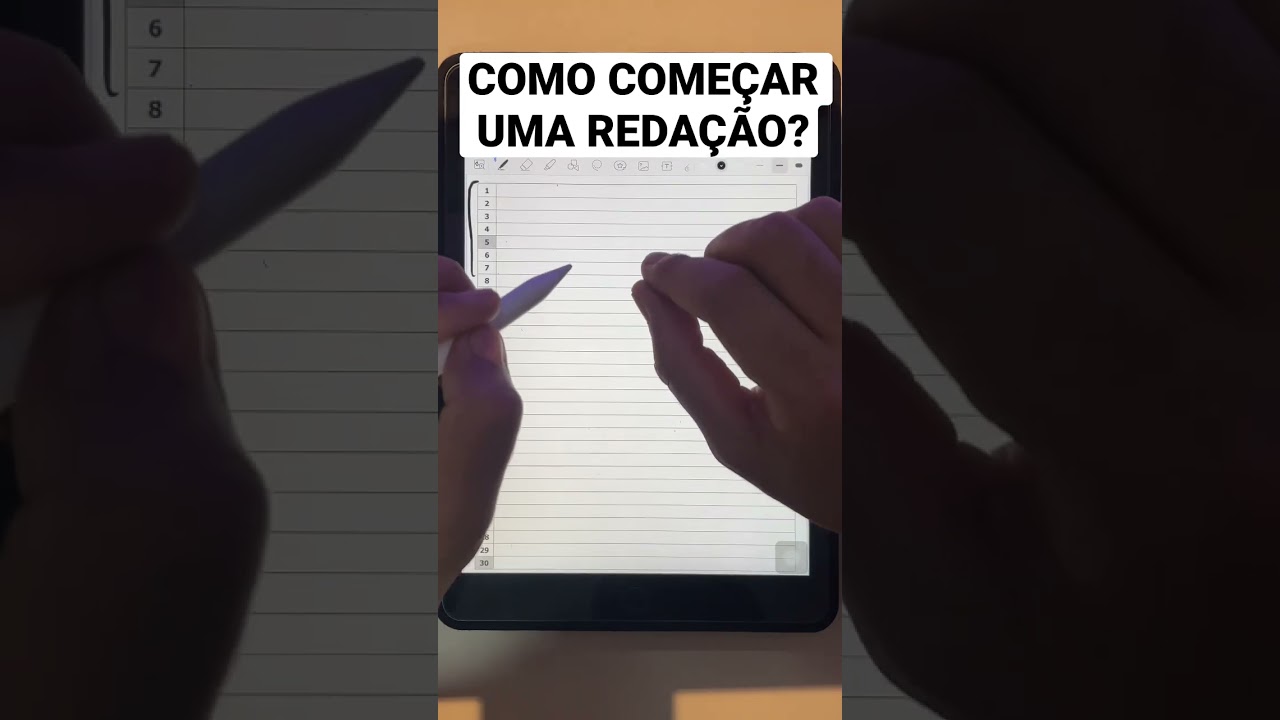 COMO COMEÇAR UMA REDAÇÃO?