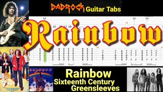 Sixteenth Century Greensleeves - Rainbow - Lead Guitar TABS Lesson