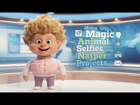 Moon Magic, Animal Selfies, and Nature Helper Projects