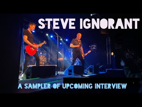 STEVE IGNORANT - CRASS -  SAMPLER OF INTERVIEW AT CONCORDE 2 BRIGHTON APRIL 2022