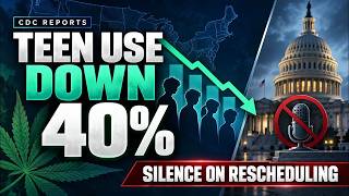 CDC Reports: Teen Use Down 40% In Adult Legal States! DEA inaction on rescheduling!
