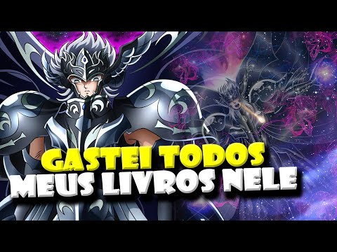 GASTEI TODOS MEU LIVROS COM THANATOS, VEJA COMO ELE FICOU! - Saint Seiya : Awakening