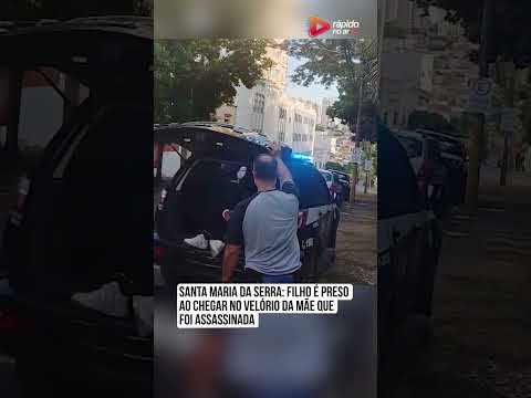 Santa Maria da Serra: Filho é preso ao chegar no velório da mãe que foi assassinada
