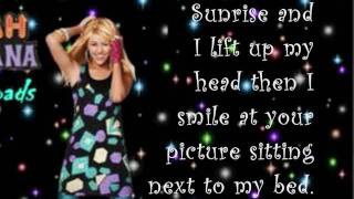 Hannah Montana Forever - &quot;Been Here All Along (Still There For Me)&quot; With Lyrics On Screen
