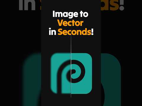Image to Vector in Seconds! #designer #photopea #photopeatutotial #imagetovector