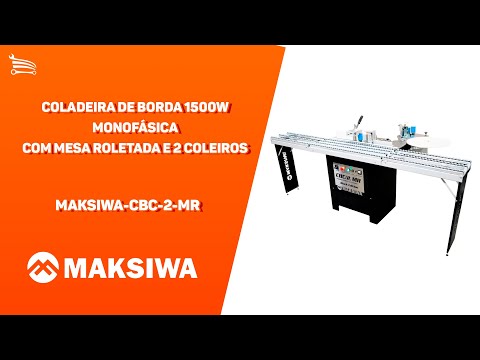 Coladeira de Borda CBC/2-MR 1500W  Monofásica com Mesa Roletada e 2 Coleiros - Video