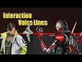All Crypto / Revenant Interaction Voice Lines - S18 Apex Legends