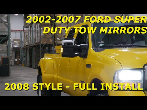 Tow Mirror Install: 2002-2007 Ford Super Duty (F250/F350) Towing Mirrors (2008 Style) - Boost Auto