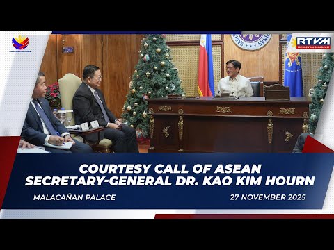 Courtesy Call of ASEAN Secretary-General Dr. Kao Kim Hourn