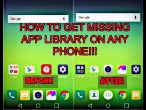 How to get app drawer back on any LG